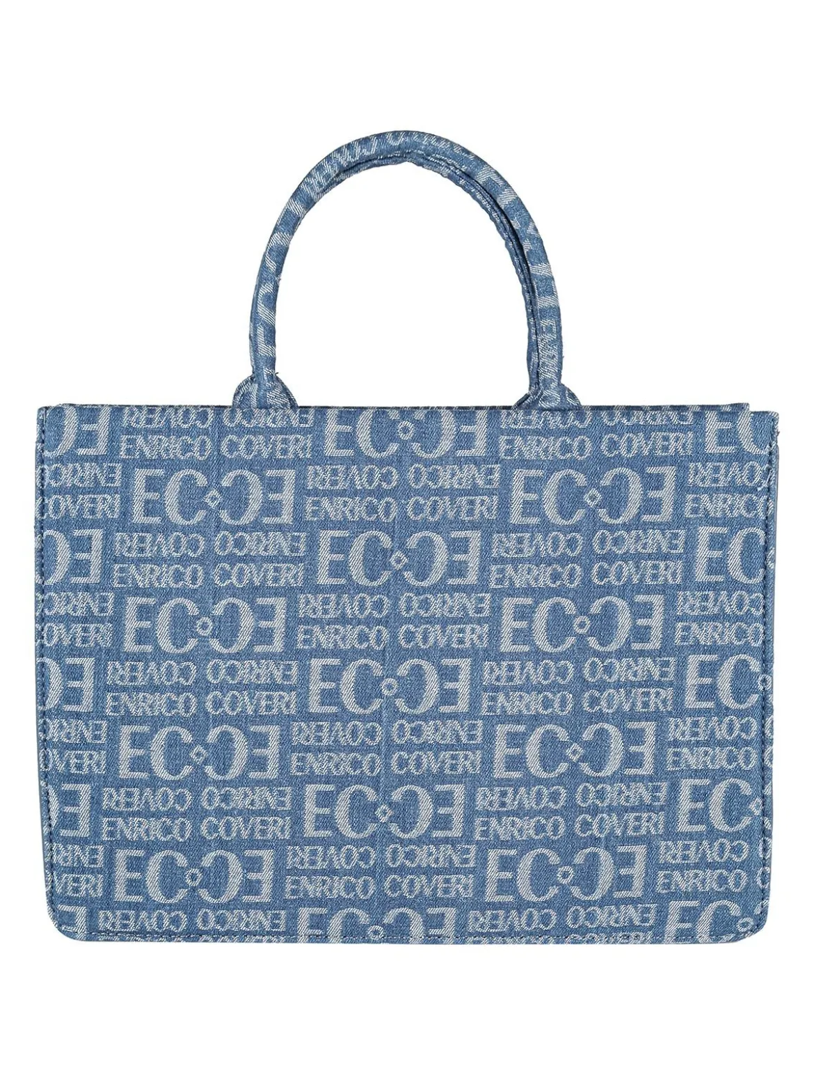 Enrico Coveri Borsa donna in jeans con doppi manici