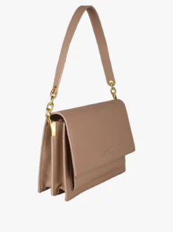 Enrico Coveri Borsa donna rigida in ecopelle con patta - khaki