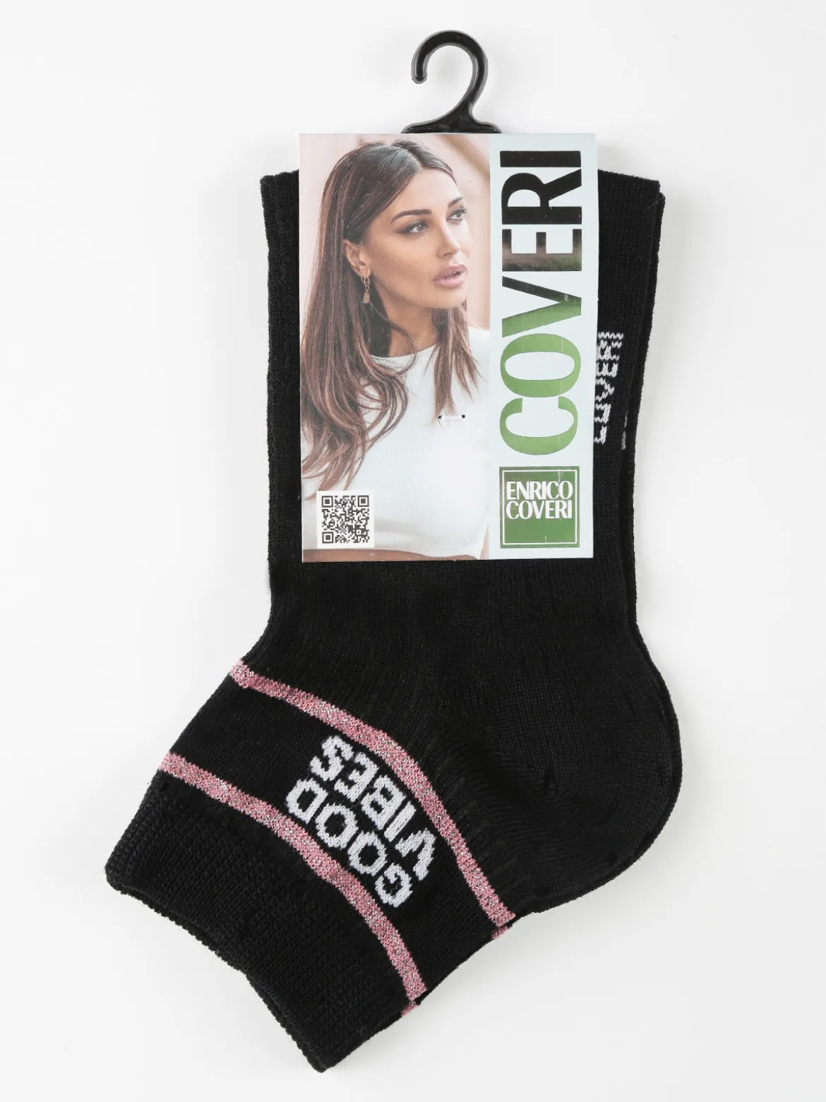 Enrico Coveri Calza corta donna con scritta