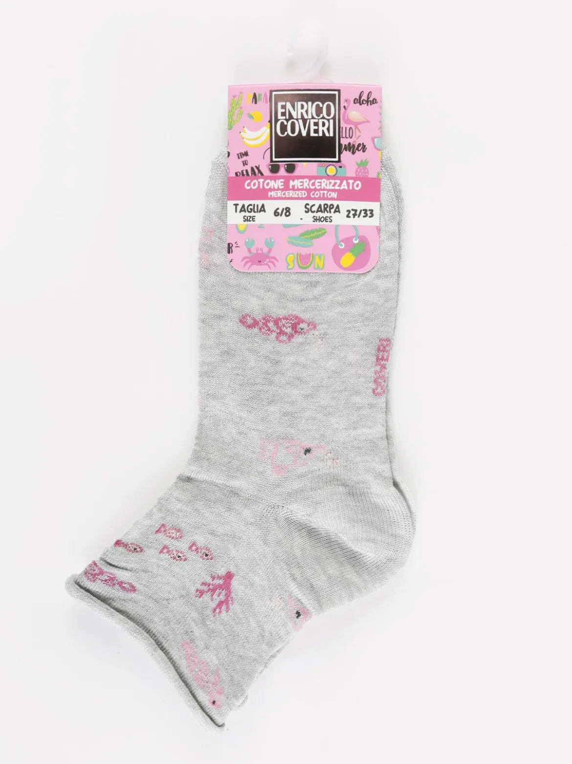 Enrico Coveri Calze corte bambina con stampe