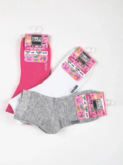 Enrico Coveri Calze corte da bambina confezione 3 paia