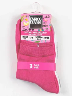 Enrico Coveri Calze corte da bambina confezione 3 paia