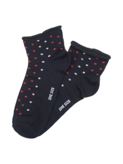 Enrico Coveri Calze corte da donna a pois - blu scuro