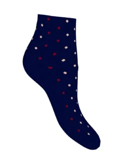 Enrico Coveri Calze corte da donna a pois - blu scuro