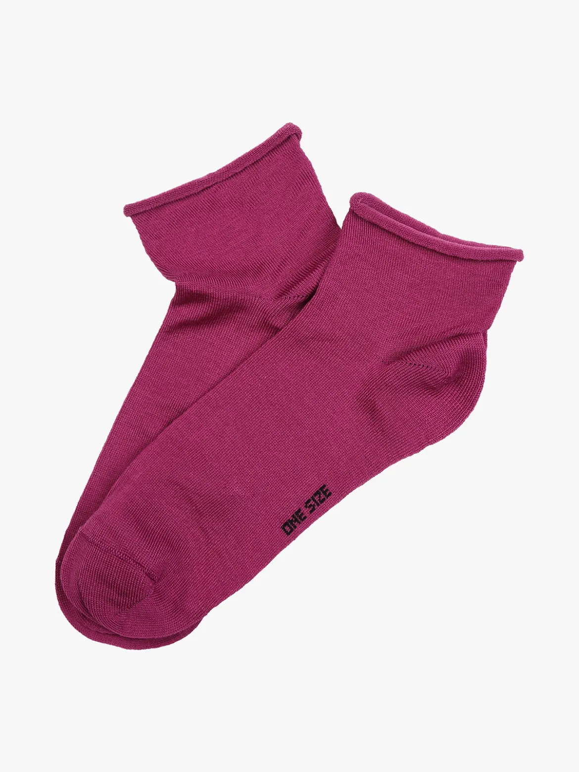 Enrico Coveri Calze corte da donna in cotone mercerizzato - fucsia