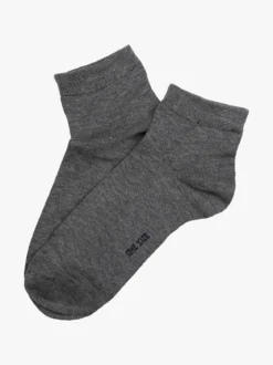Enrico Coveri Calze corte da donna in cotone mercerizzato - grigio