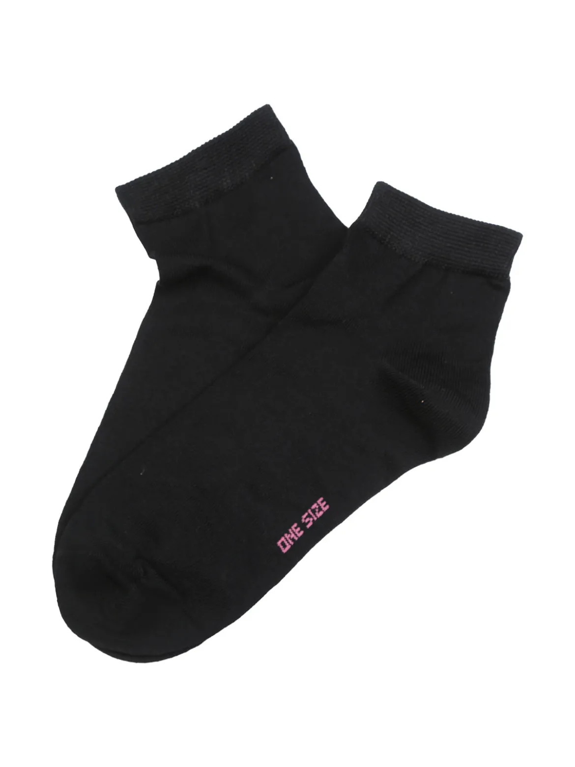 Enrico Coveri Calze corte da donna in cotone mercerizzato - nero