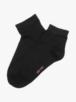 Enrico Coveri Calze corte da donna in cotone mercerizzato - nero