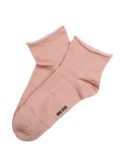 Enrico Coveri Calze corte da donna in cotone mercerizzato - rosa