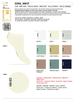 Enrico Coveri Calze corte sneaker da donna in cotone mercerizzato - bianco