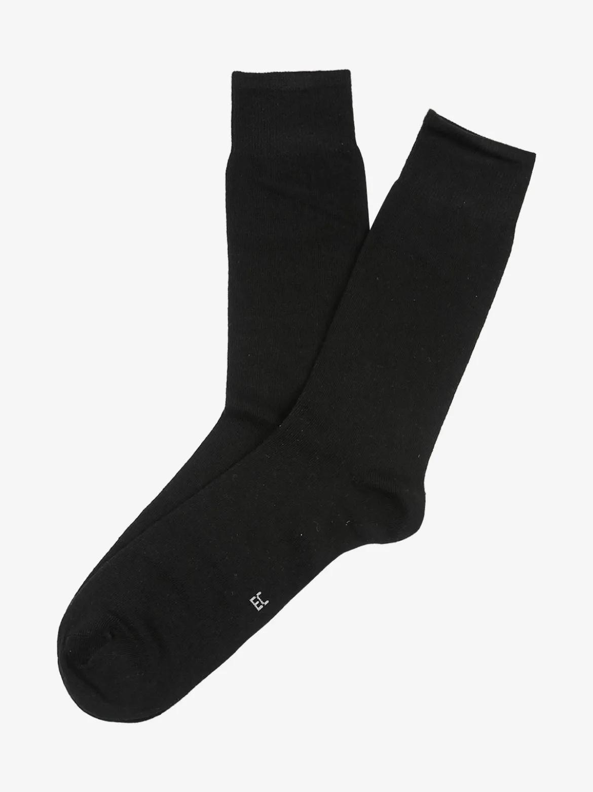 Enrico Coveri Calze corte uomo in misto cashmere - nero