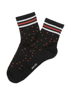 Enrico Coveri Calze da donna midi a pois - nero