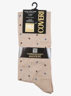 Enrico Coveri Calze lunghe da uomo in filo di scozia con stampe