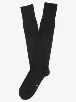 Enrico Coveri Calze lunghe da uomo in misto cashmere - nero