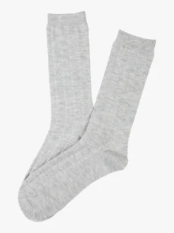 Enrico Coveri Calze midi donna misto lana - grigio chiaro