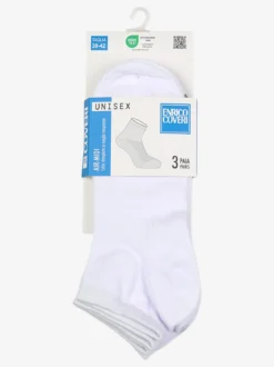 Enrico Coveri Confezione da 3 paia di calze midi in maglia traspirante - bianco