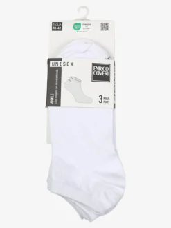 Enrico Coveri Confezione da 3 paia di calze unisex - bianco