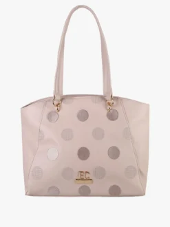 Enrico Coveri Contemporary Borsa a spalla da donna in ecopelle - cipria
