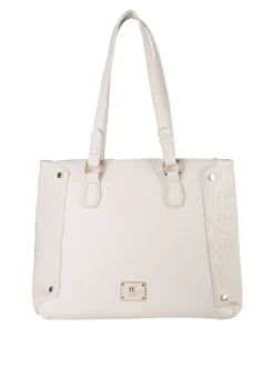 Enrico Coveri Contemporary Borsa a spalla da donna in ecopelle - panna