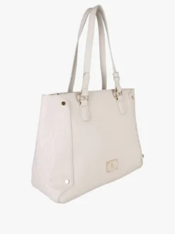 Enrico Coveri Contemporary Borsa a spalla da donna in ecopelle - panna