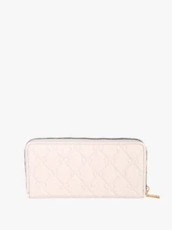 Enrico Coveri Contemporary Portafoglio donna in ecopelle con zip - sabbia