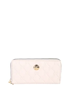 Enrico Coveri Contemporary Portafoglio donna in ecopelle con zip - sabbia