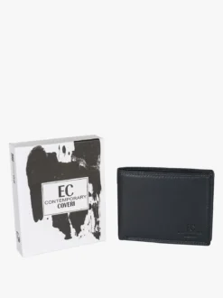 Enrico Coveri Contemporary Portafoglio in pelle da uomo - blu scuro