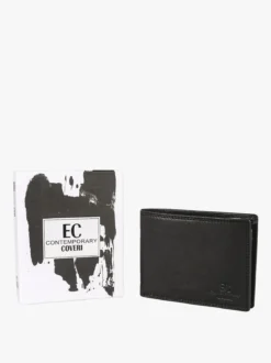 Enrico Coveri Contemporary Portafoglio in pelle da uomo - nero