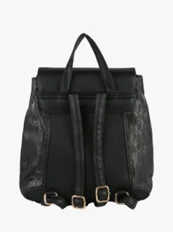 Enrico Coveri Contemporary Zaino donna in ecopelle con patta - nero