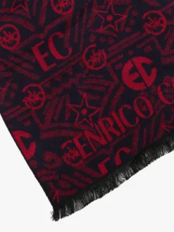 Enrico Coveri Sciarpa da uomo in viscosa stampata