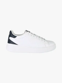 Enrico Coveri Sneakers stringate da uomo con suola alta - bianco