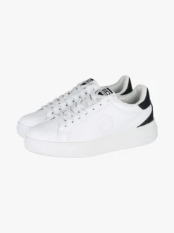Enrico Coveri Sneakers stringate da uomo con suola alta - bianco