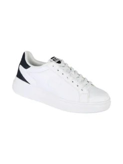 Enrico Coveri Sneakers stringate da uomo con suola alta - bianco