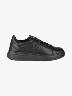 Enrico Coveri Sneakers stringate da uomo con suola alta - nero