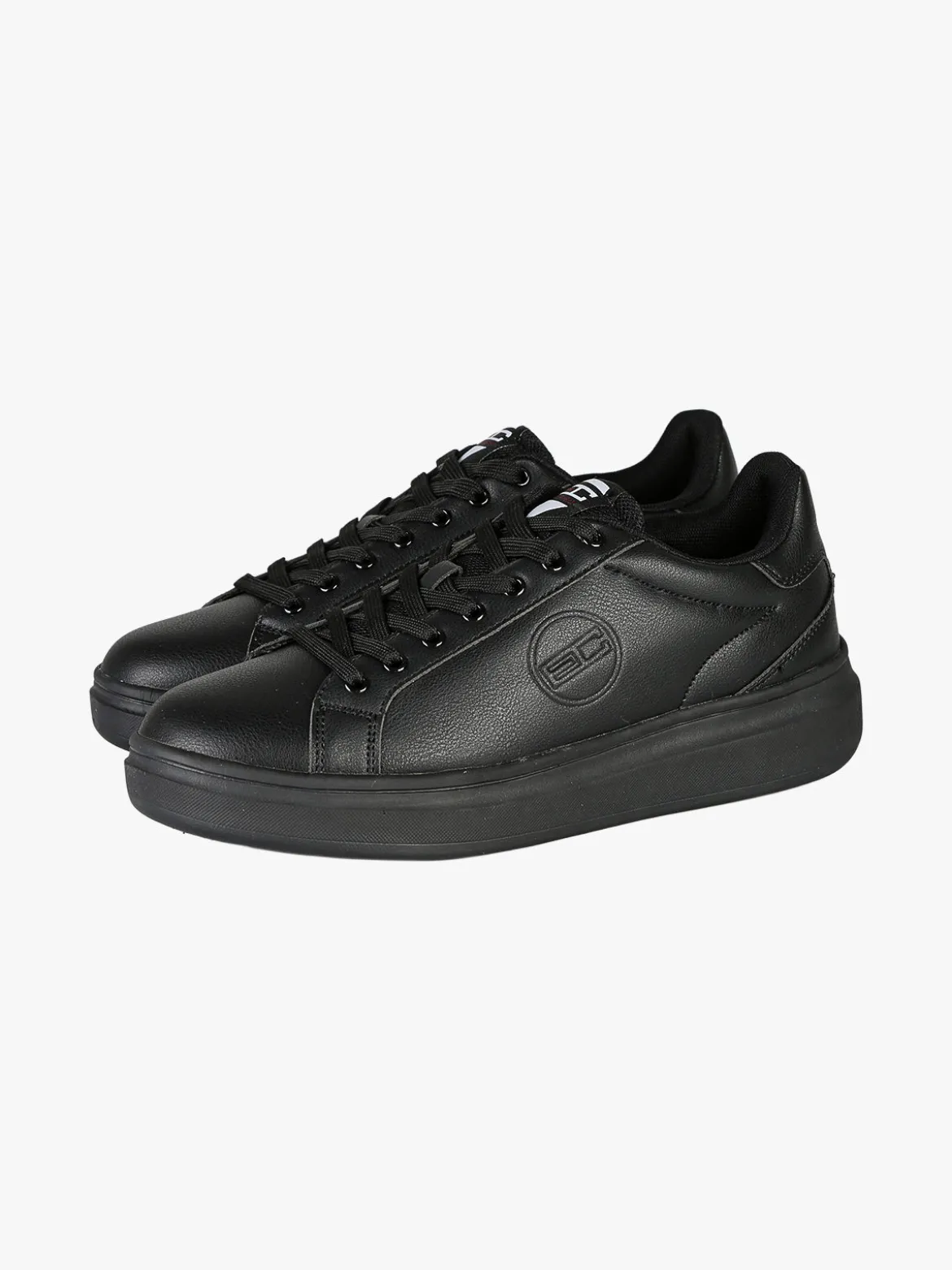 Enrico Coveri Sneakers stringate da uomo con suola alta - nero