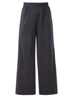 Essenziale Milano Pantaloni donna a palazzo in felpa - grigio scuro
