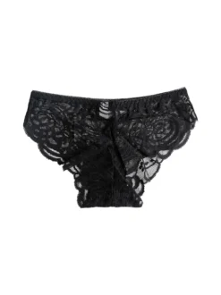 Essenziale Milano Slip donna in pizzo - nero