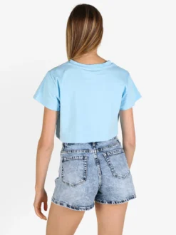 Essenziale Milano T-shirt crop da donna in cotone