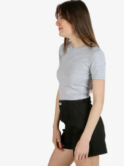 Essenziale Milano T-shirt cropped da donna girocollo