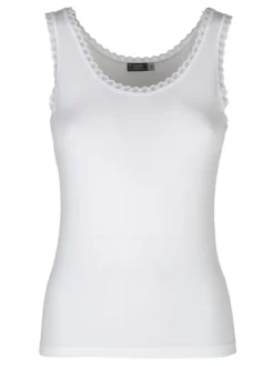 Esse Speroni Canotta donna in cotone modal con pizzo
