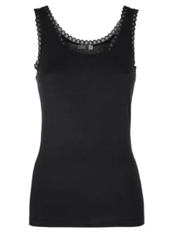 Esse Speroni Canotta donna in cotone modal con pizzo