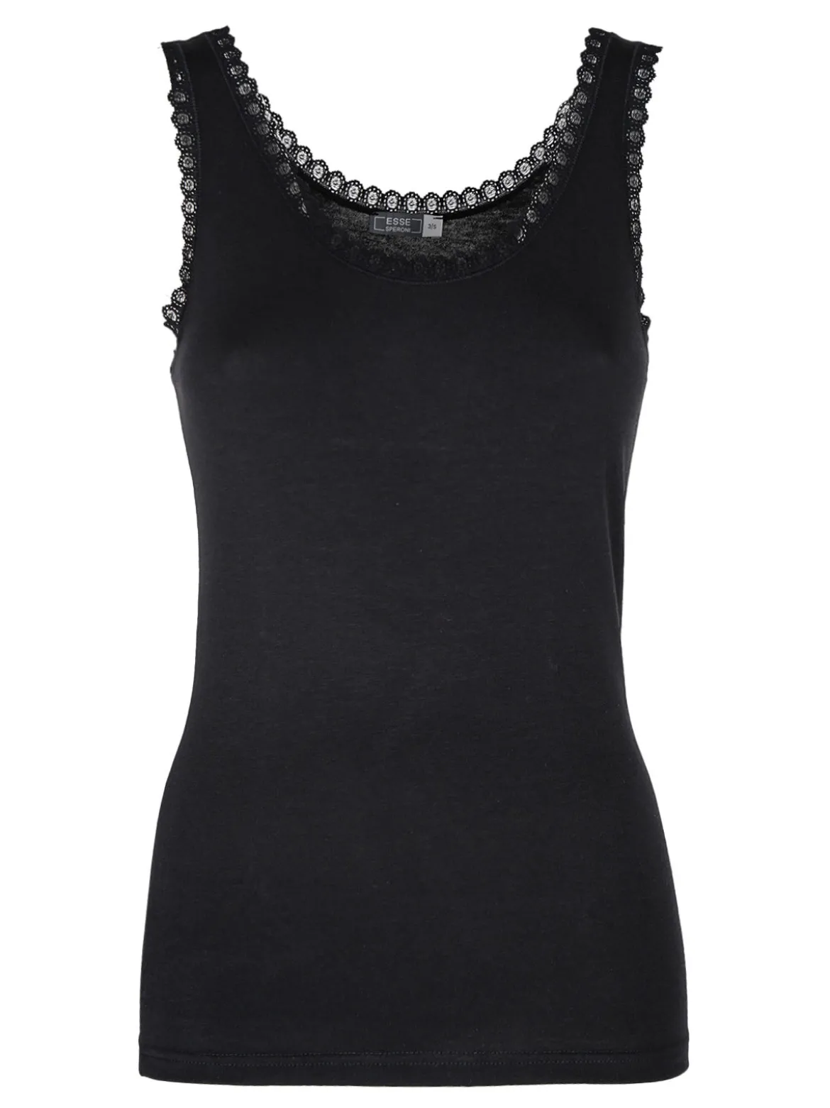 Esse Speroni Canotta donna in cotone modal con pizzo