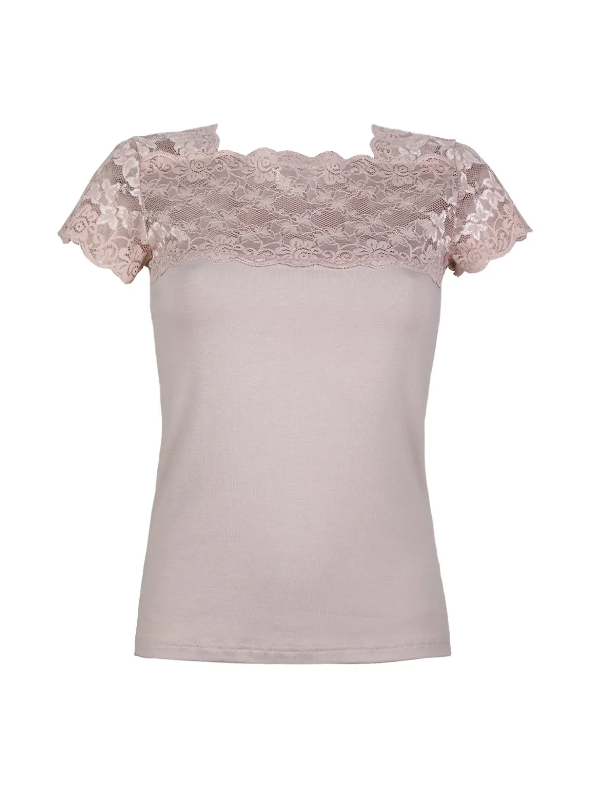 Esse Speroni Maglia manica corta donna con pizzo