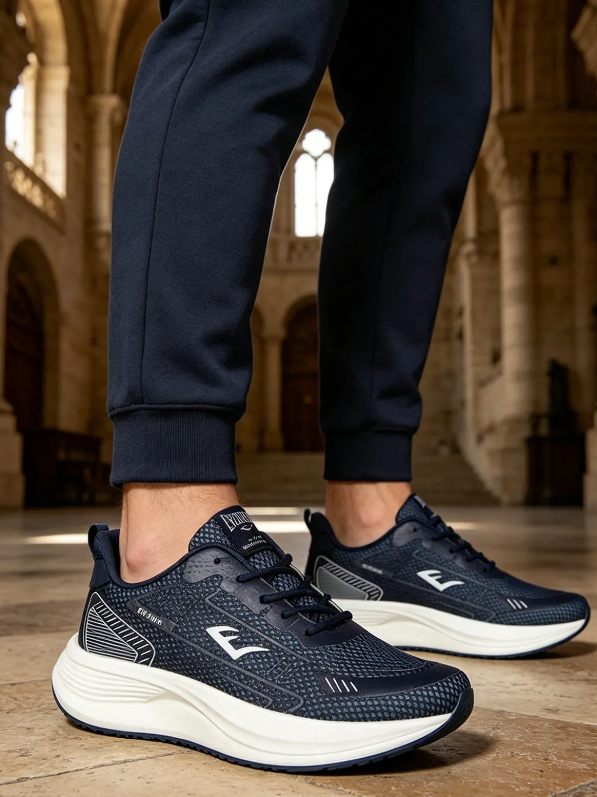 Everlast Sneakers sportive da uomo con lacci - blu scuro