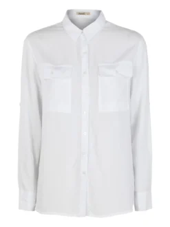 Ewinker Camicia donna a maniche lunghe con taschini