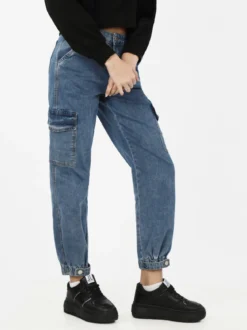 Farfallina Jeans donna cargo con tasconi