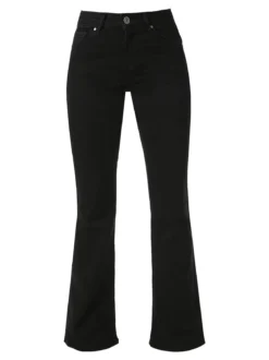 Farfallina Jeans donna flare a vita alta - nero