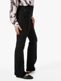 Farfallina Jeans donna flare a vita alta - nero