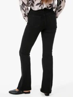 Farfallina Jeans donna flare a vita alta - nero