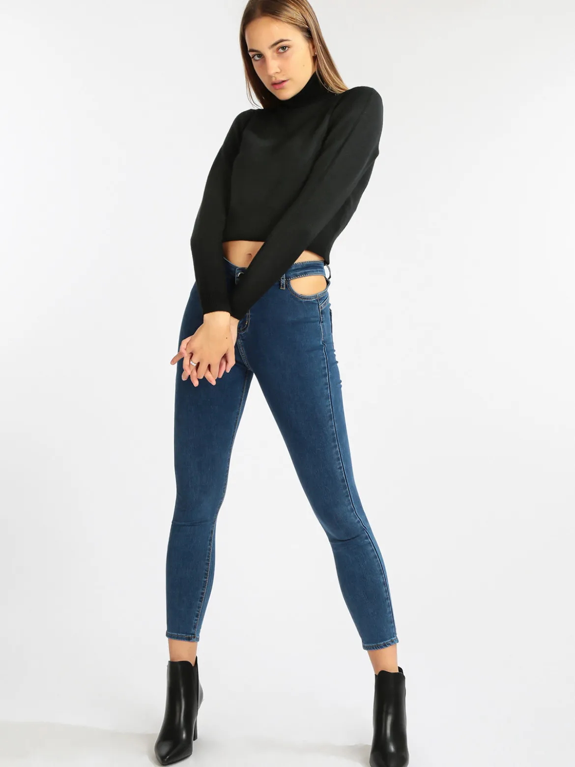 Farfallina Jeans donna skinny a vita alta